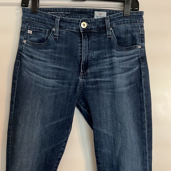AG Farrah High-Rise Skinny Ankle Raw Hem Jeans - Picture 2 of 7
